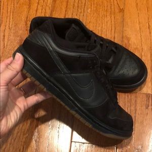 Nike Dunk Black and Gum 3.5Y